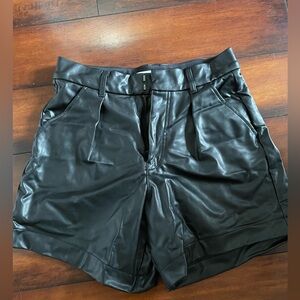 Abercrombie & Fitch Vegan Leather Shorts